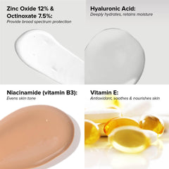 DRMTLGY closeup texture reveals non-greasy, hydrating finish that improves feel over time