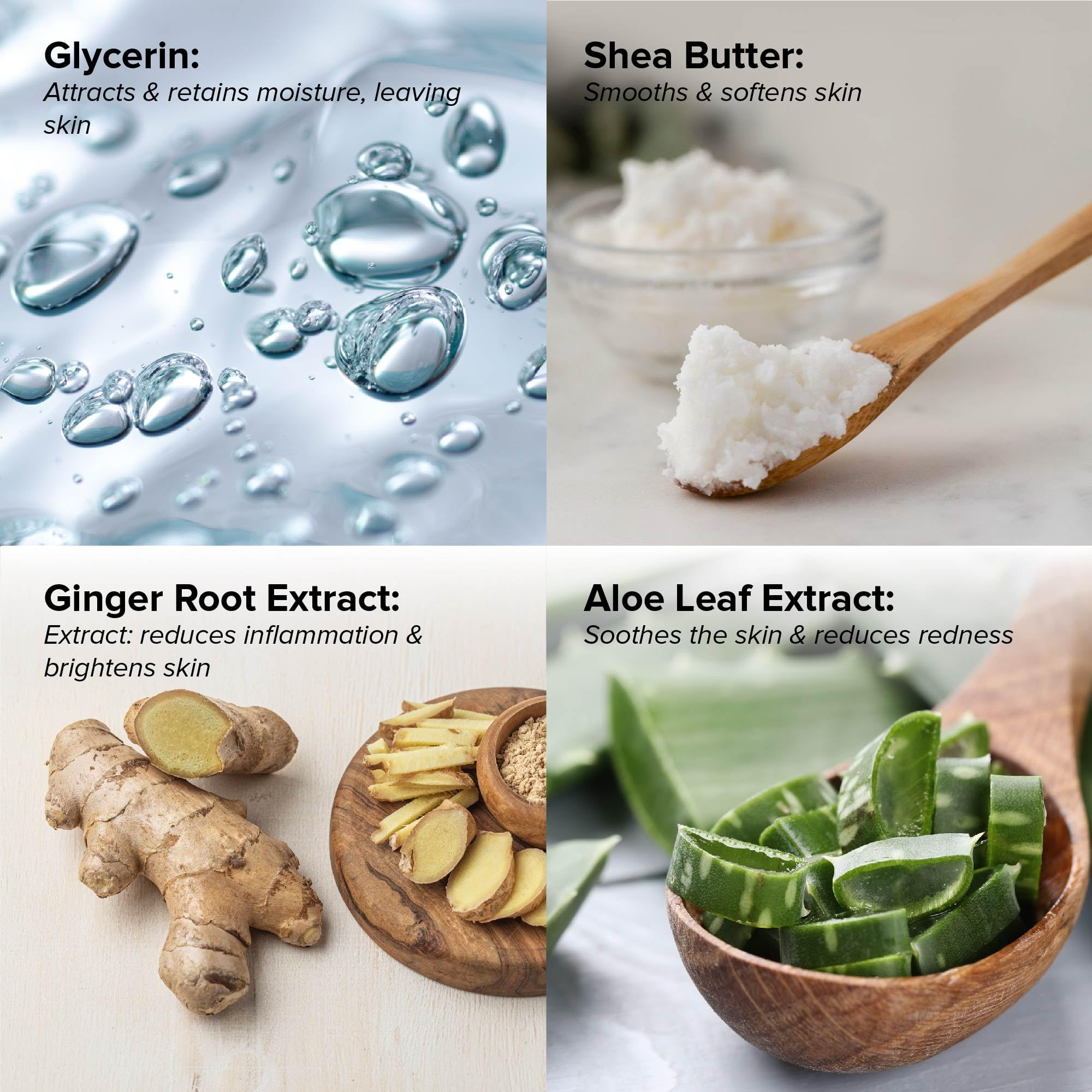 DRMTLGY Water Créme ingredient list emphasizes Shea Butter for softness