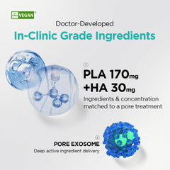 Dr.nineteen CollaBooster Poreshot Cream pump-action application shows smooth absorption.
