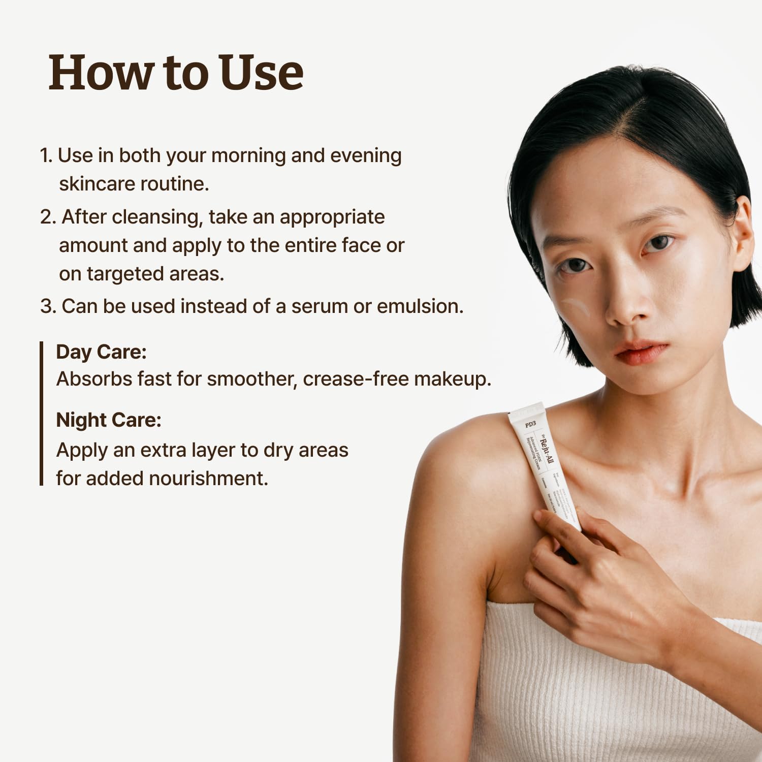 Dr.Reju-All PDRN Advanced Cream close-up reveals natural finish.