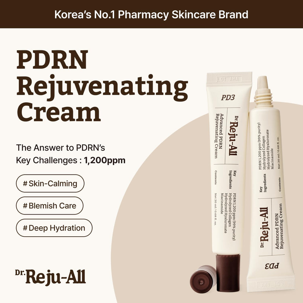Dr.Reju-All PDRN Advanced Cream swatch reveals smooth, fast-absorbing texture.