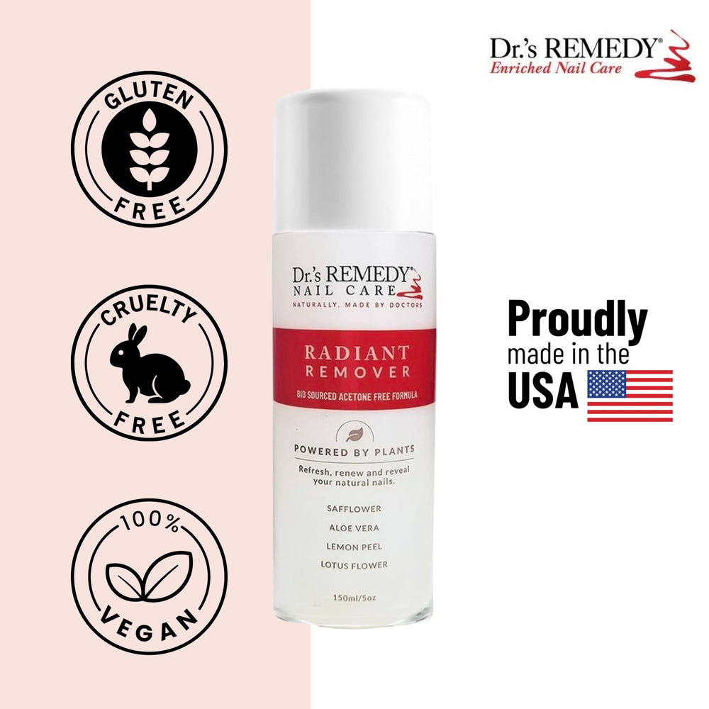 Dr.'s Remedy with aloe vera nourishes cuticles during polish removal.