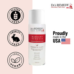 Dr.'s Remedy with aloe vera nourishes cuticles during polish removal.