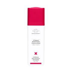 Drunk Elephant A-Passioni retinol cream bottle close-up showing potent formula for smoother texture.
