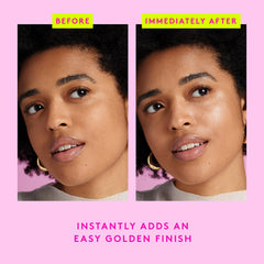 Drunk Elephant B-Goldi Bright Drops mixed with moisturizer for glow