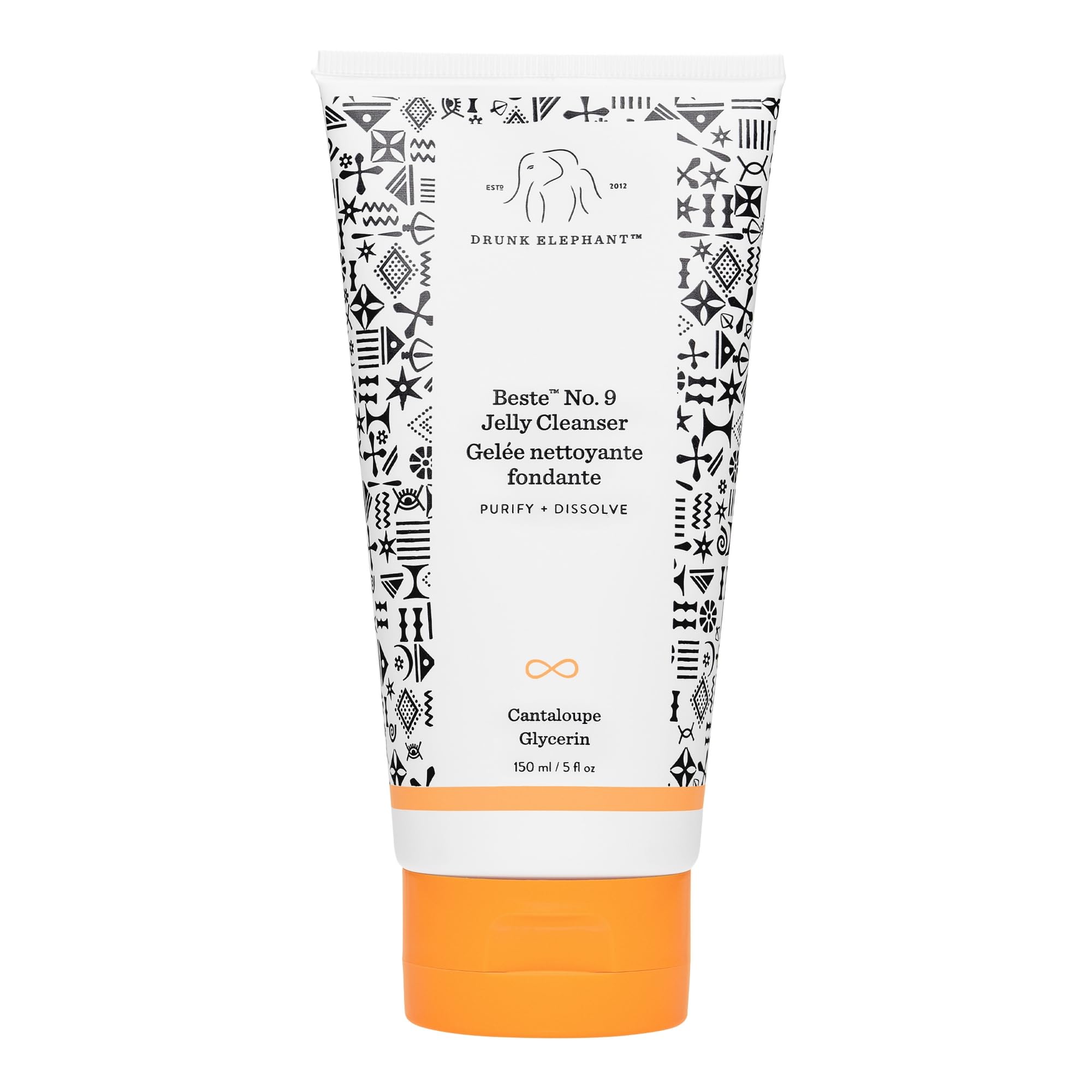 Drunk Elephant Beste No. 9 Jelly Cleanser bottle front for daily makeup removal