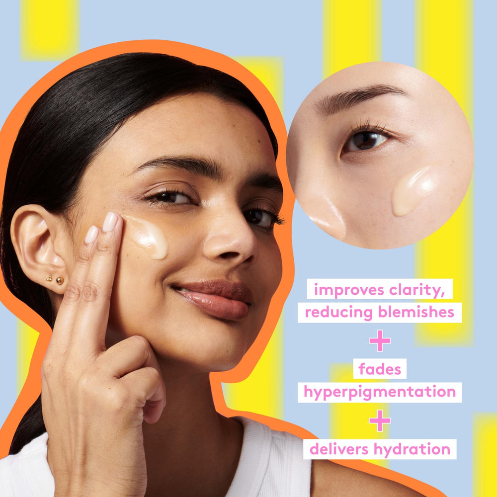 Drunk Elephant C-Luma Serum dropper delivering brightening formula.