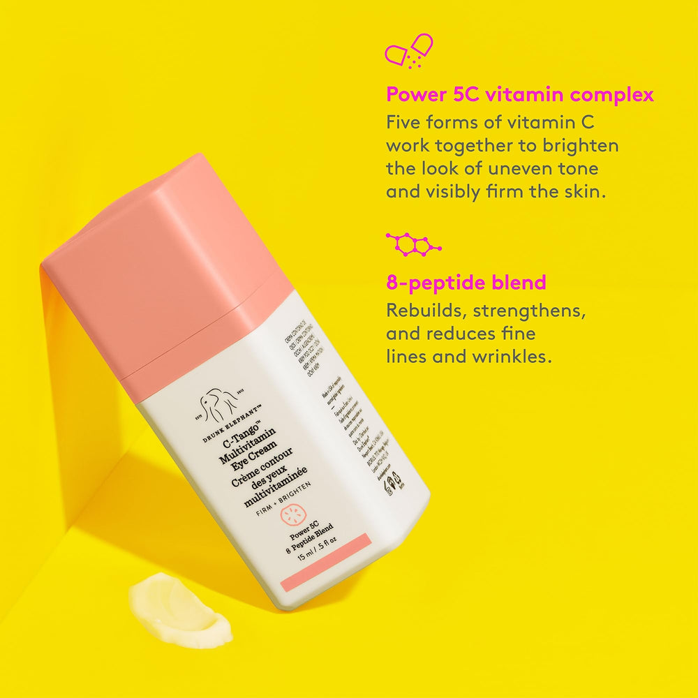 Drunk Elephant C-Tango eye cream under-eye application provides daily nourishment