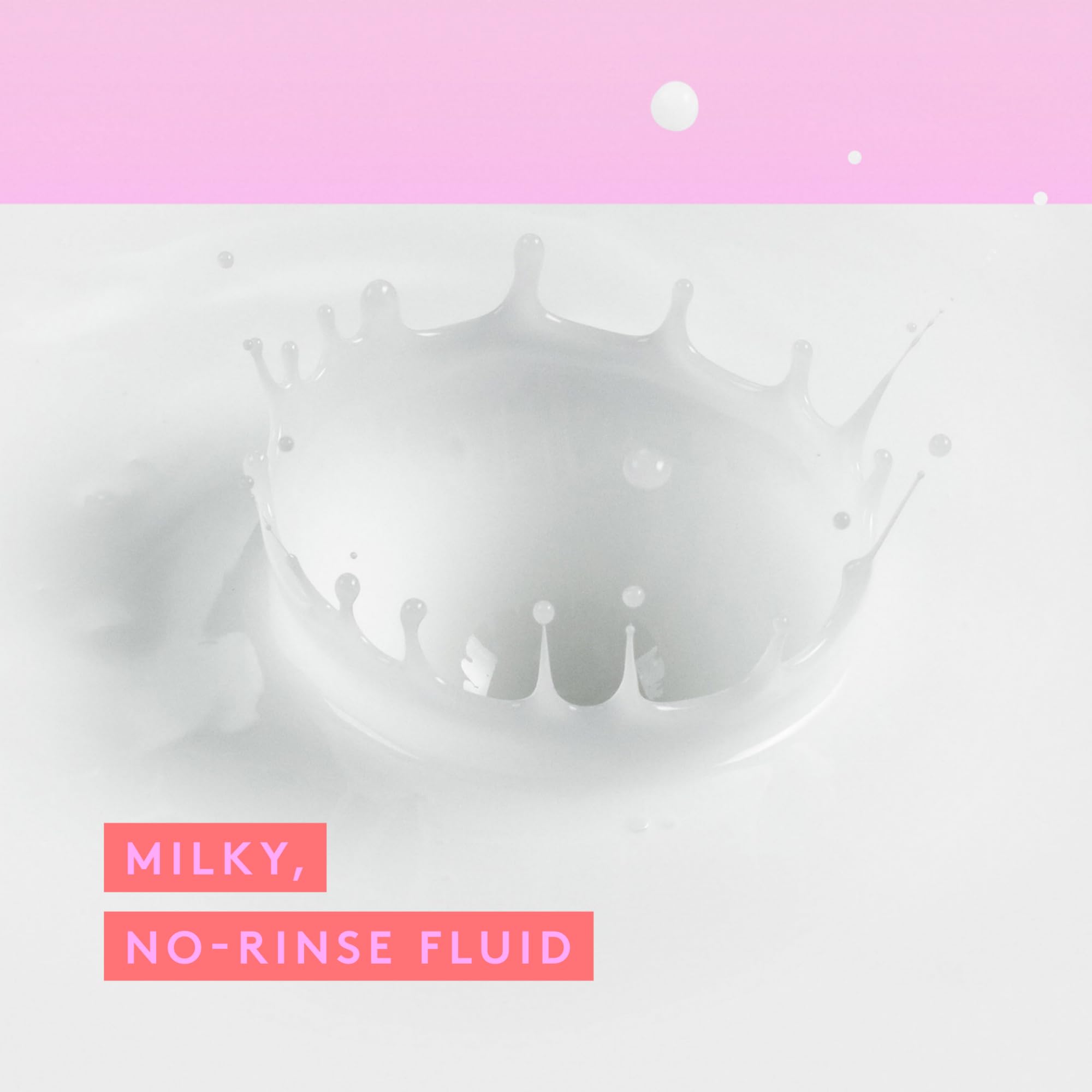 Drunk Elephant E-Rase Milki Micellar Water milky texture close-up for soothing cleanse.