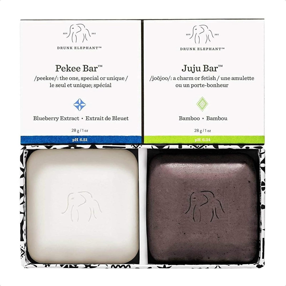 Drunk Elephant Juju Bar lather close-up for gentle cleansing.