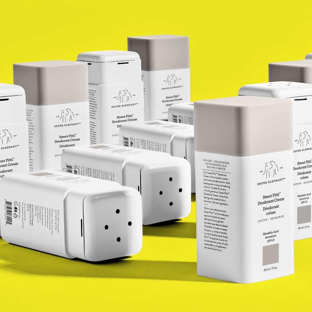 Drunk Elephant Sweet Pitti 60ml packaging emphasizes compact, clean skincare.