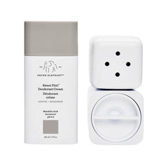 Drunk Elephant Sweet Pitti cream applied to underarm skin for gentle moisture.