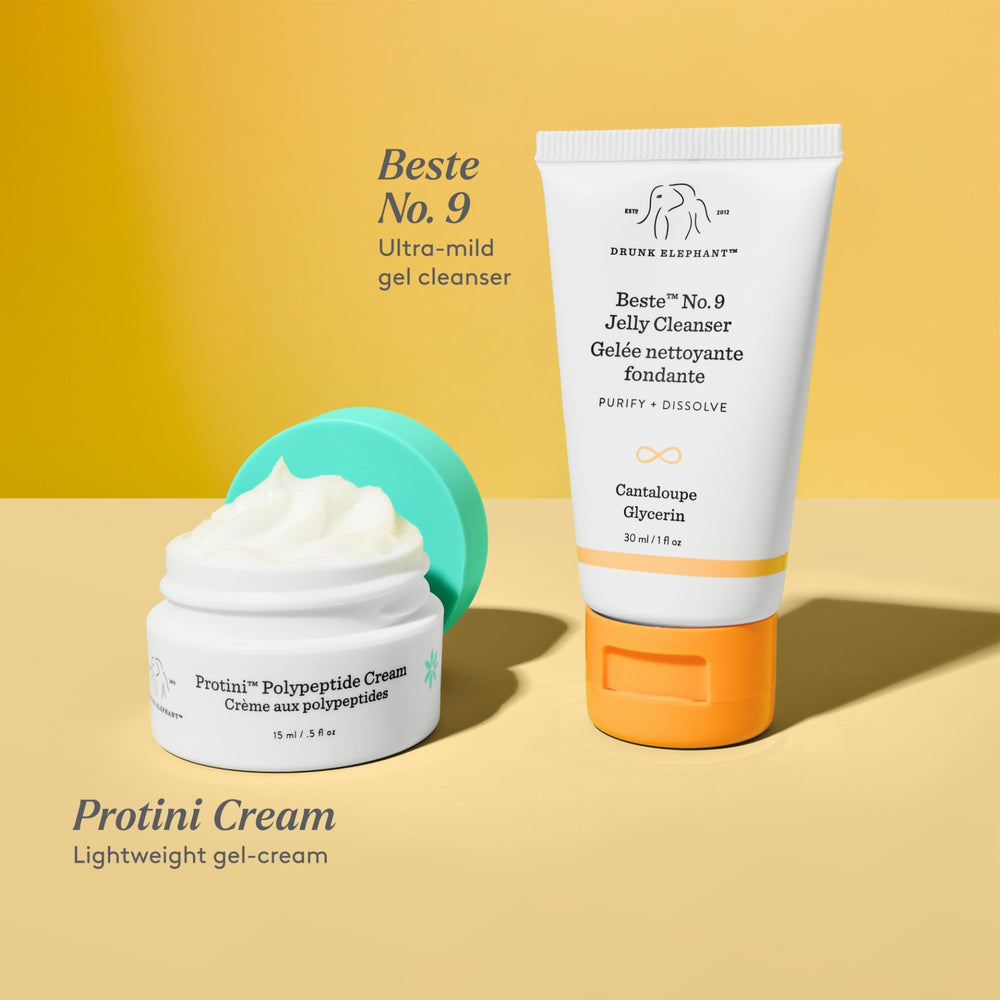 Drunk Elephant Protini Polypeptide Cream travel-size jar for firming skin.