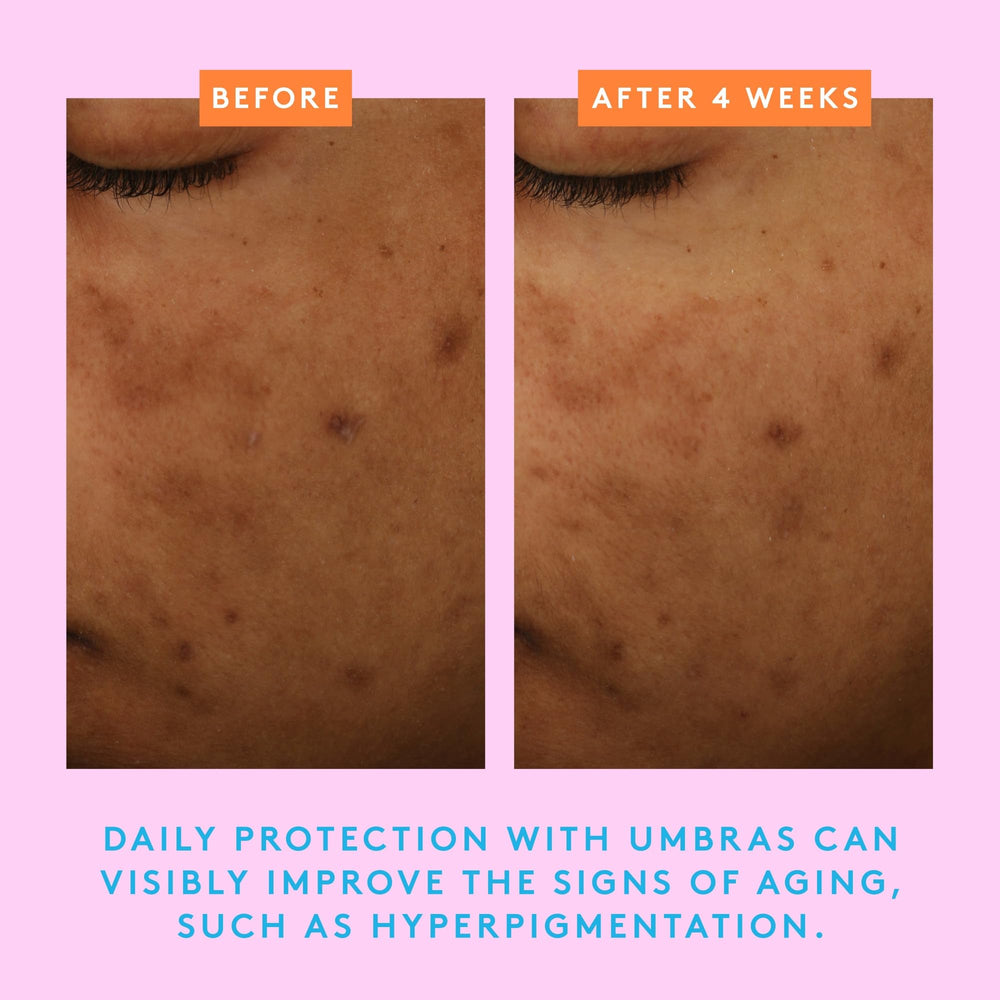 Drunk Elephant Umbra Tinte close-up shows mineral sunscreen texture