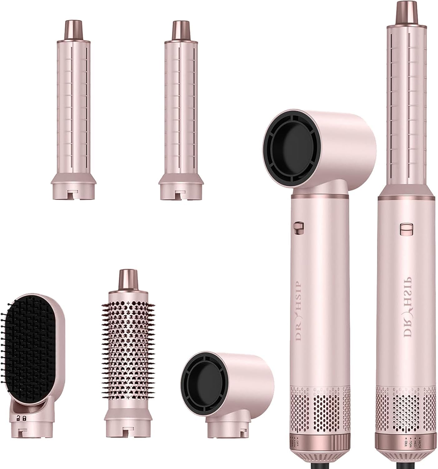 Dryhsip adjustable heat settings tailor styling to hair type