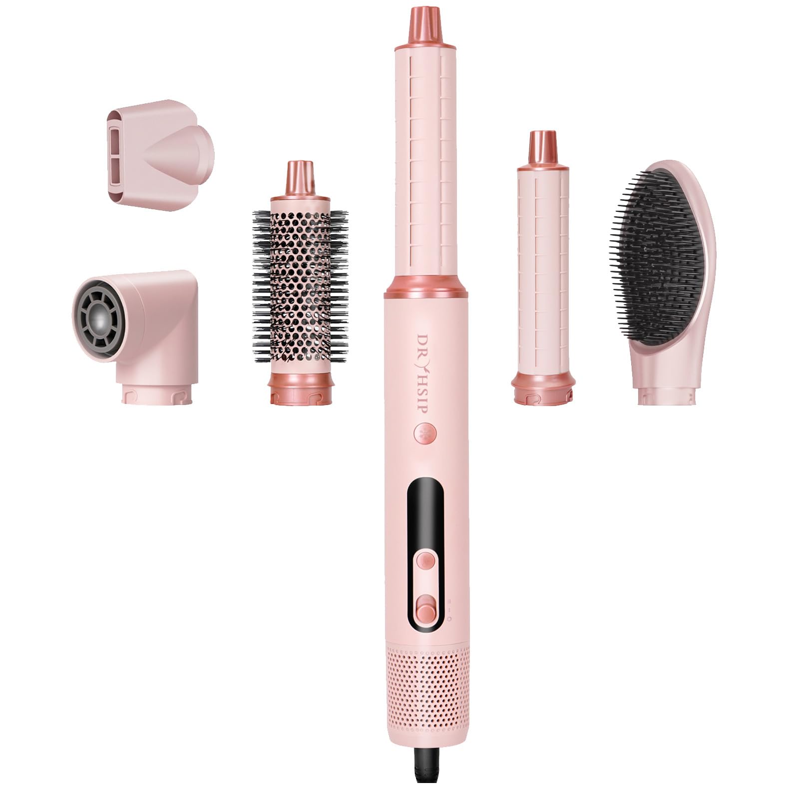 Dryhsip 6-in-1 air styler set curling attachment creates lasting waves