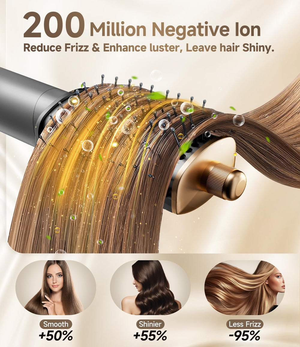 Dryhsip 8 in 1 hair styler double-sided mirror comb for detangling and shaping.