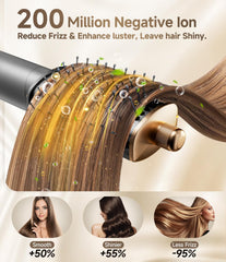 Dryhsip 8 in 1 hair styler double-sided mirror comb for detangling and shaping.