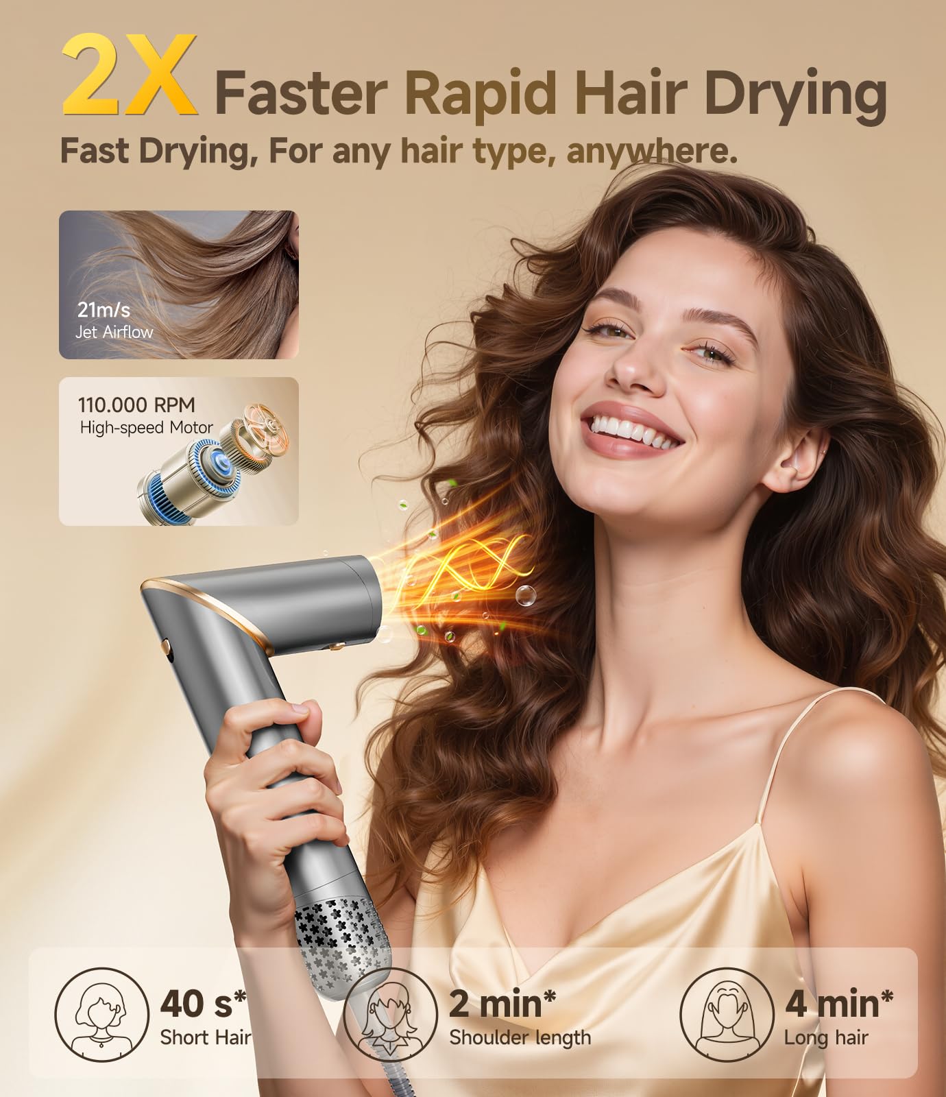 Dryhsip 8 in 1 hair styler left automatic suction wand for effortless volume.