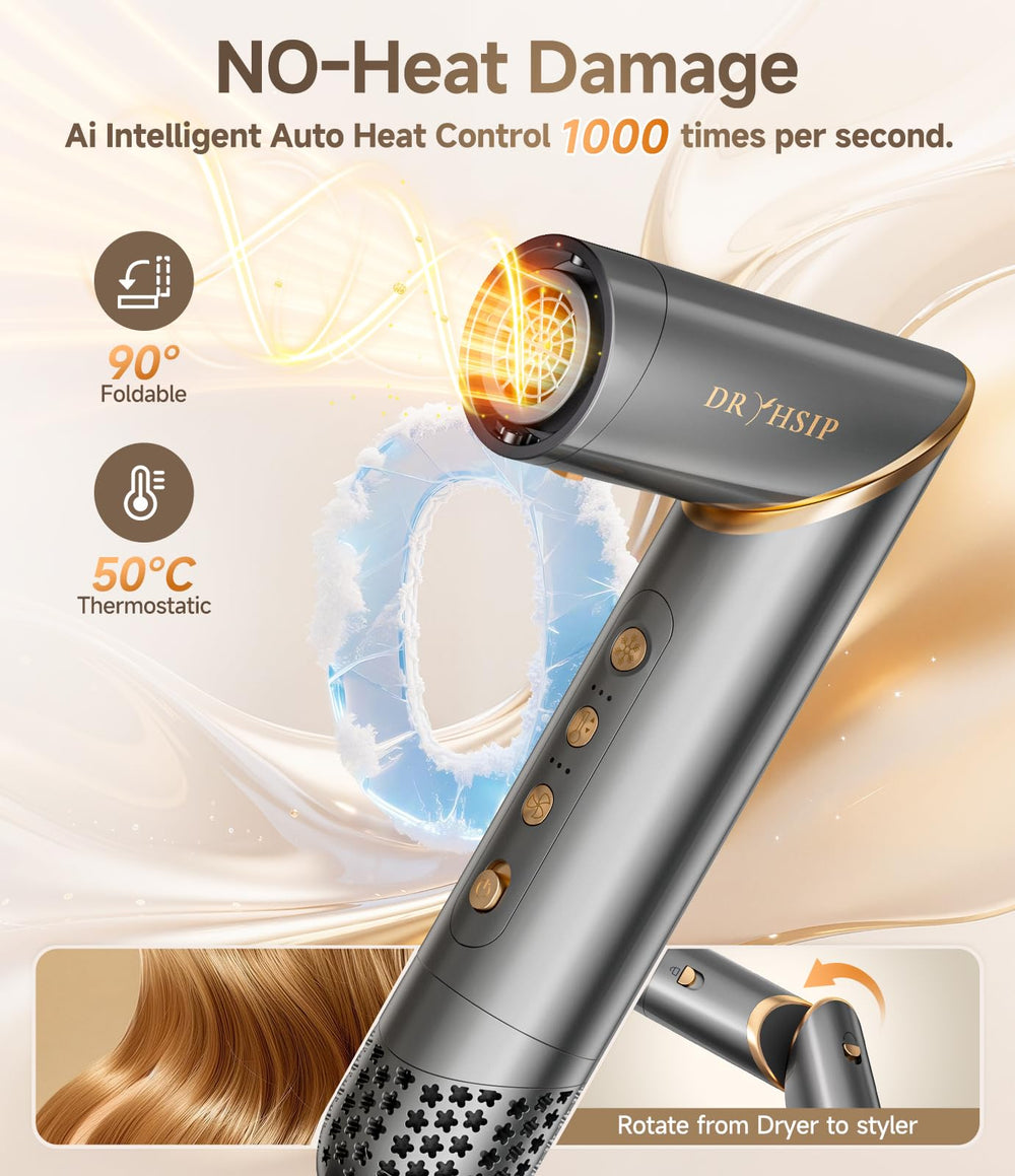 Dryhsip 8 in 1 hair styler smoothing comb for smooth, frizz-free results.