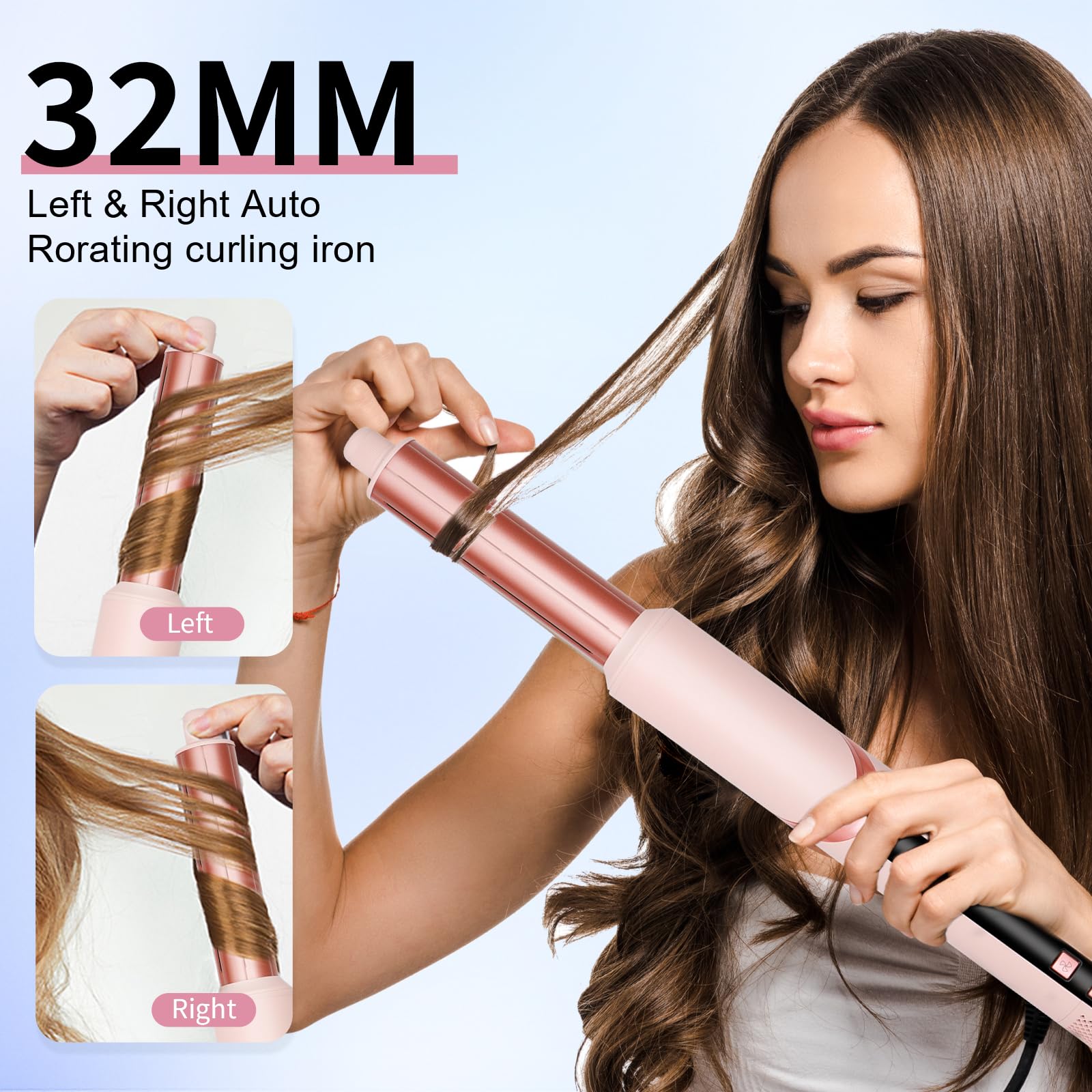 Dryhsip hair styler wand attachment enables curling and smoothing.