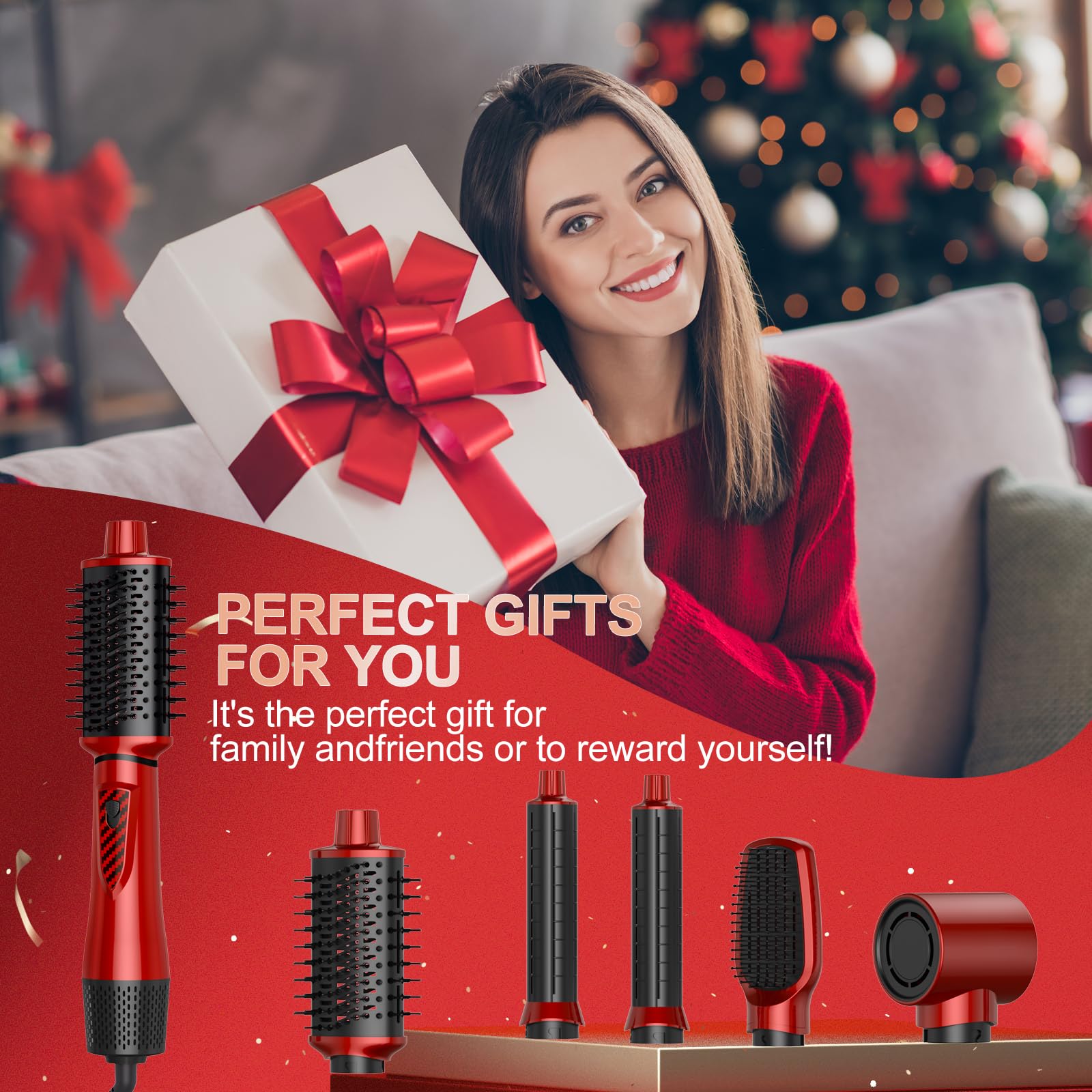 Dryhsip left-right hot air curlers for balanced curls