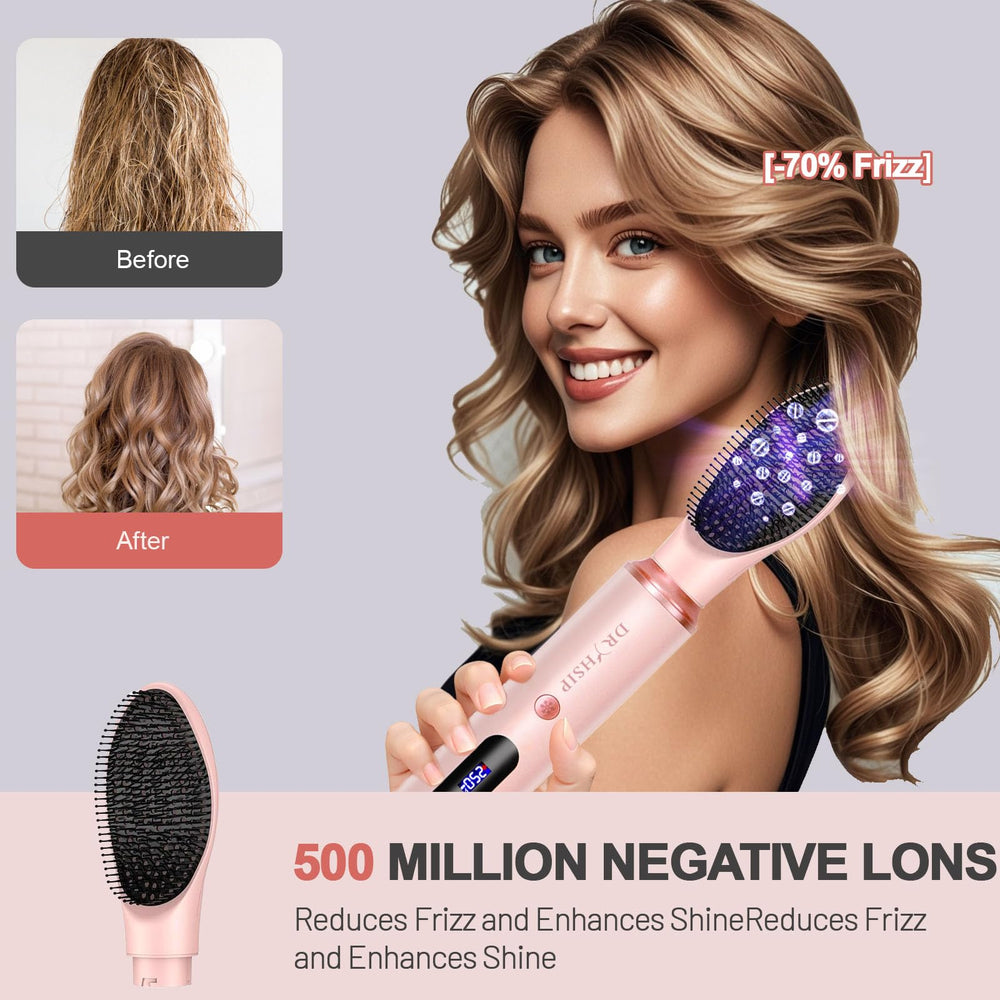Dryhsip smoothing comb styling tool delivers even tension for sleek looks