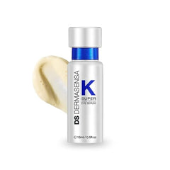 DS Dermasensa K Super Eye Serum bottle close-up showing lightweight hydration.