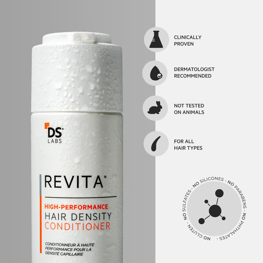 DS Laboratories Revita conditioner packaging 500 ml on shelf