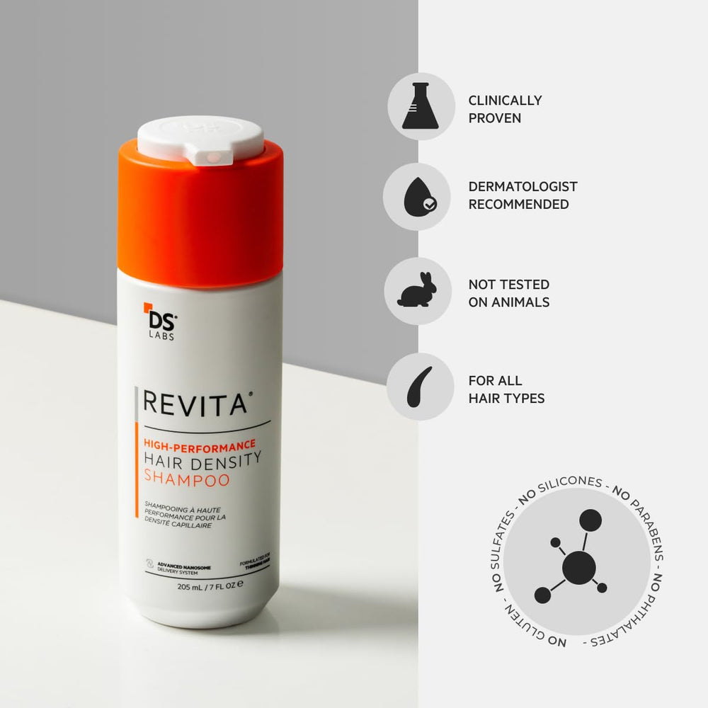 DS Laboratories Revita Shampoo on a daily-use setting as part of routine