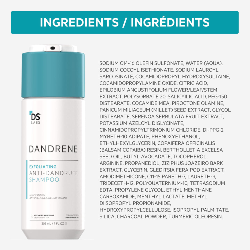 DS Labs Dandrene after-use hair looking soft and refreshed post wash