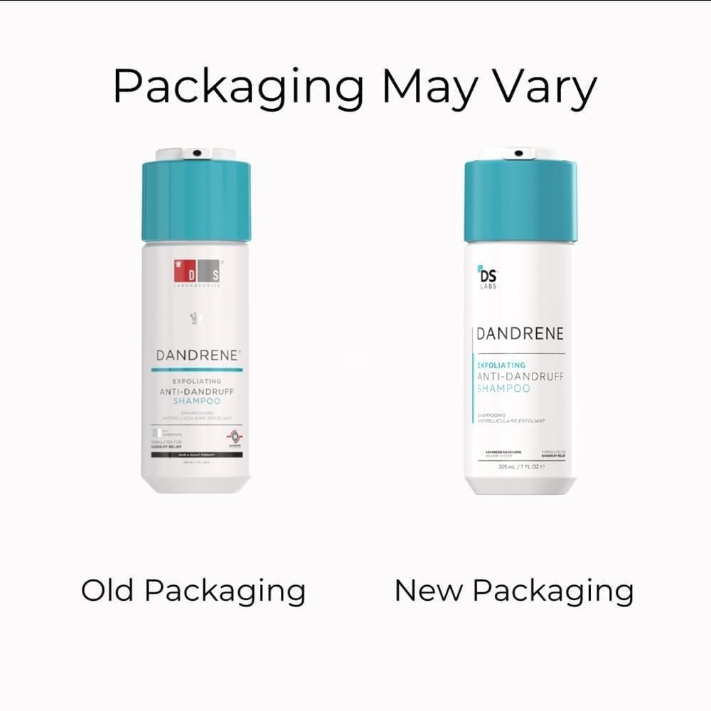 DS Labs Dandrene 2-pack packaging highlights color-safe, sulfate-free formula