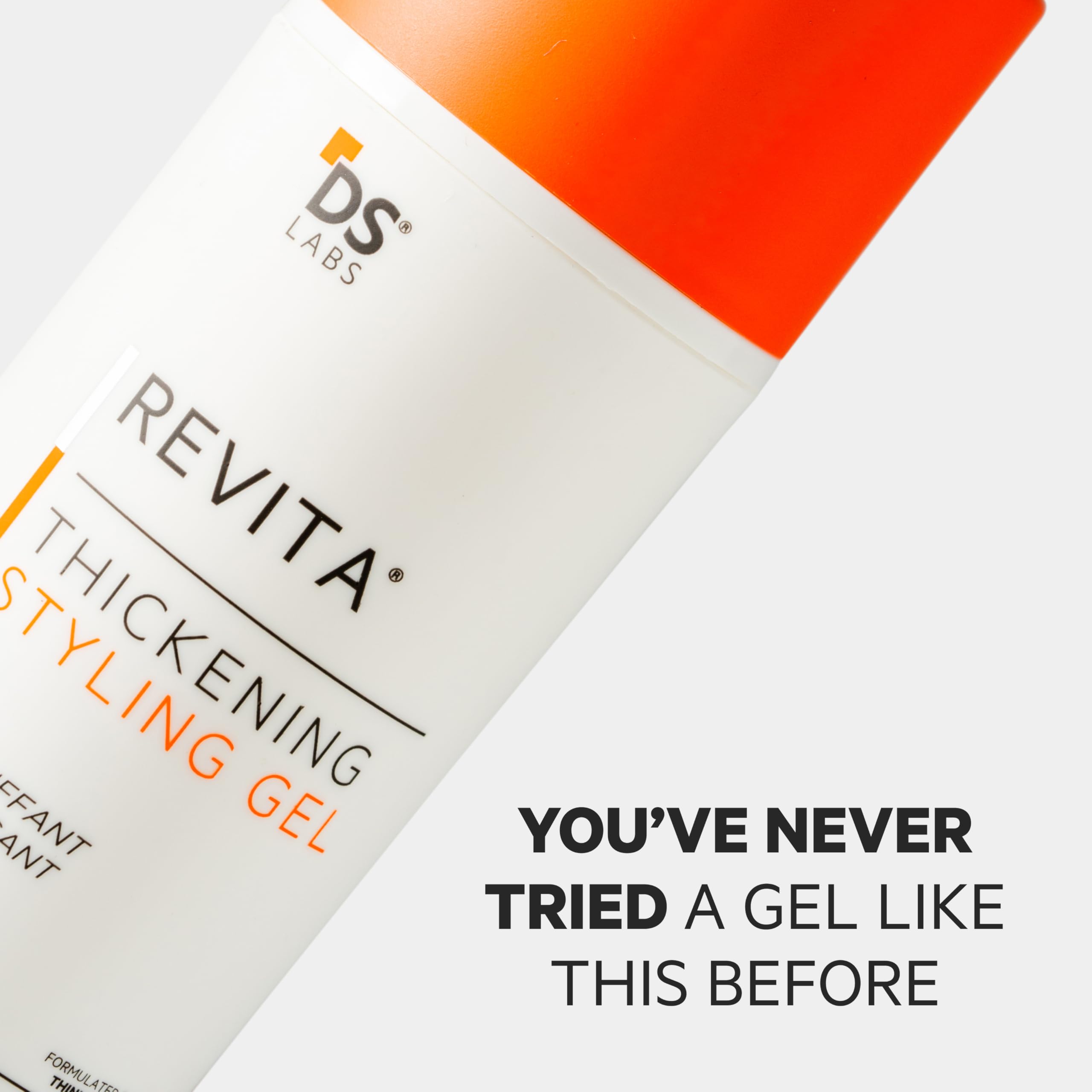Styled hair with Revita gel reveals denser, fuller look from the back view