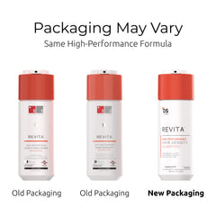 DS Laboratories Revita Shampoo demonstrates fuller-looking volume after use.