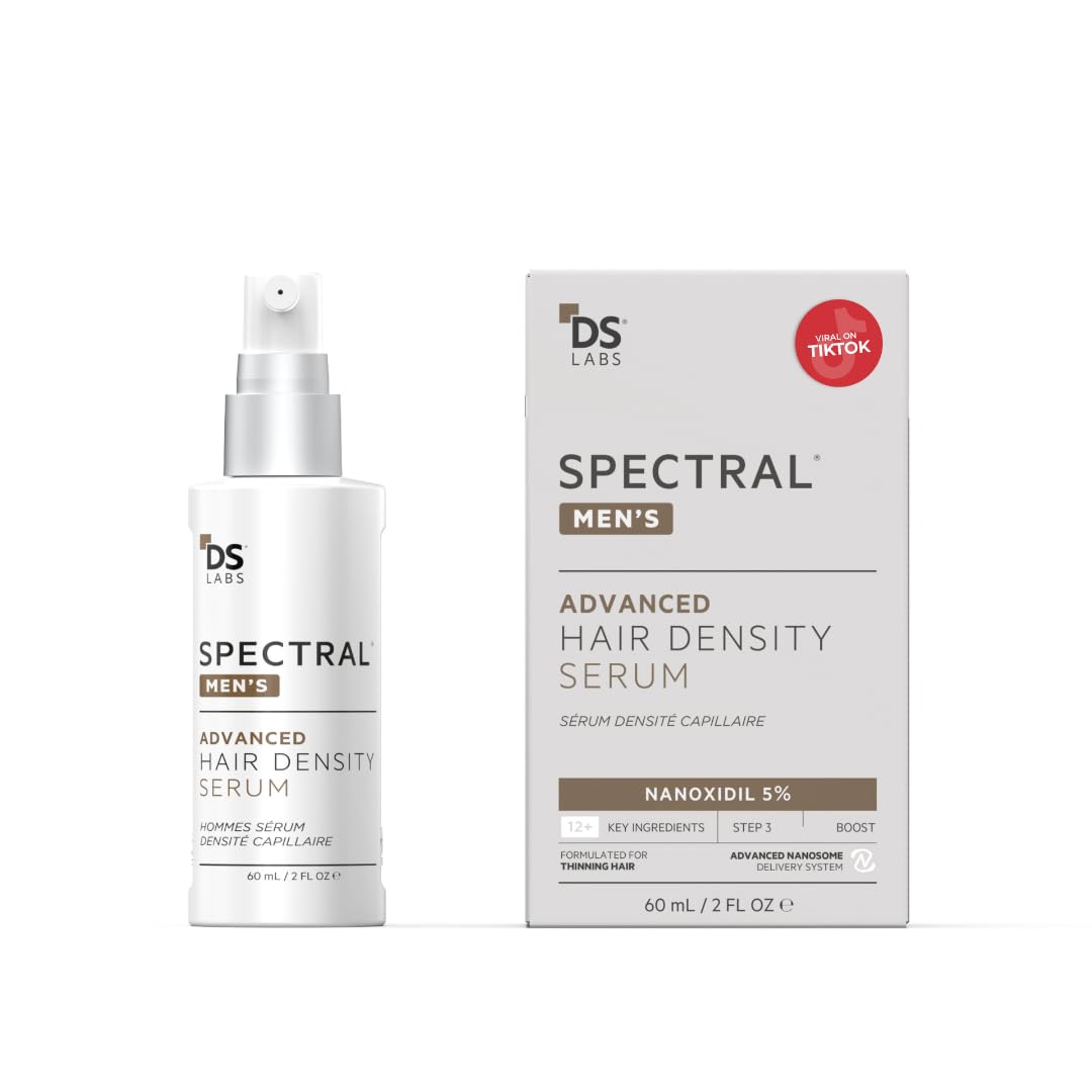 DS Laboratories Spectral Men’s Serum bottle shows fast-absorbing, non-greasy formula for daily use.