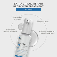 Close-up of crown-area scalp with thinning and potential density improvement with use.