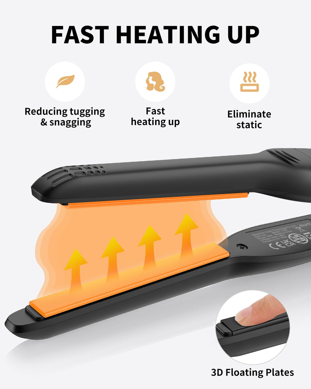 DSHOW curved handle design provides a comfortable grip during styling