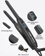 DSHOW mini straightener with temperature control for tailored heat