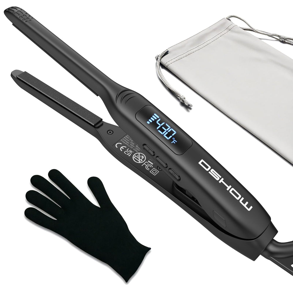 DSHOW small flat iron with compact design for quick styling on the go
