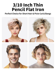 DSHOW small flat iron showing LED display for precise temperature at a glance