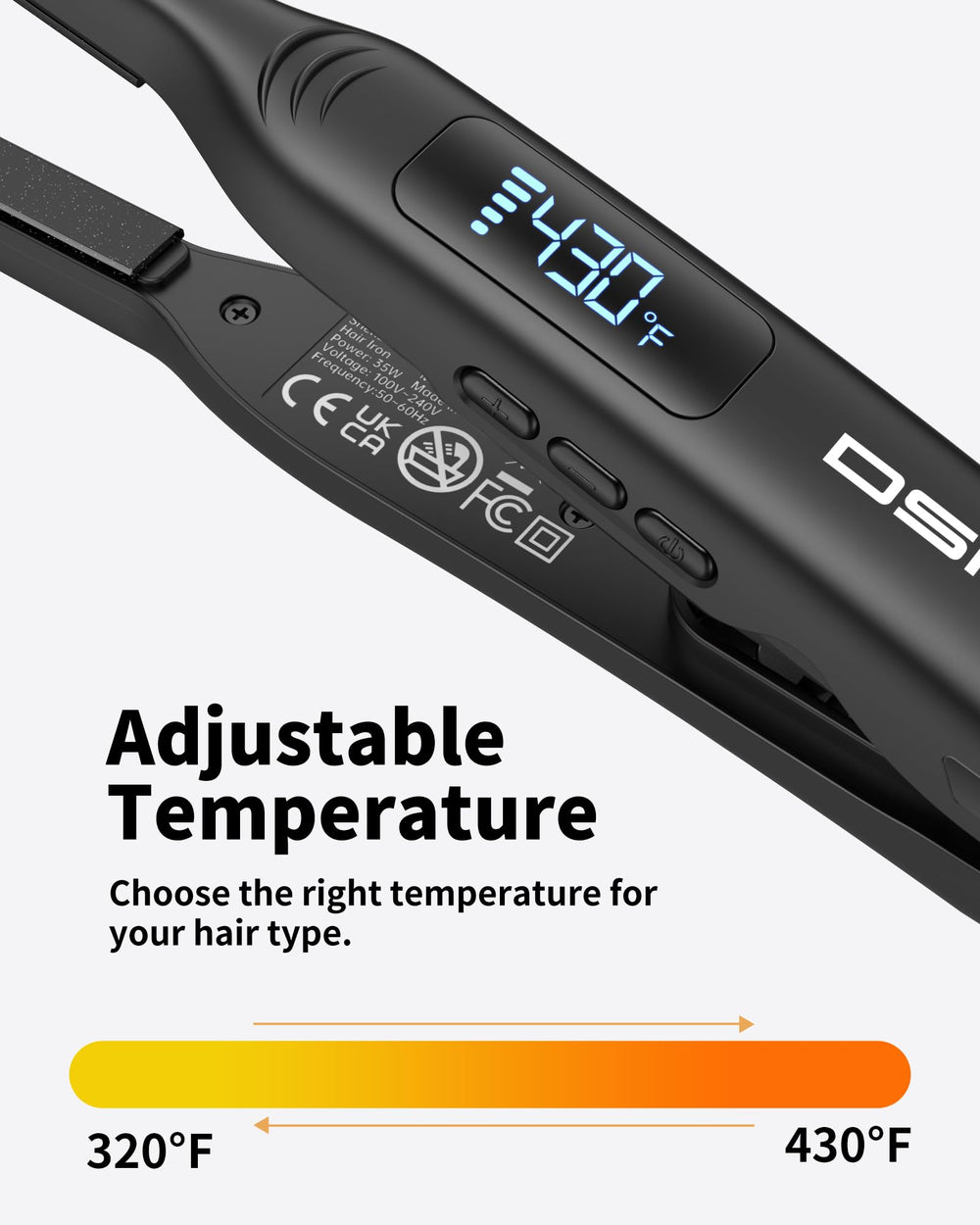 DSHOW travel pouch included for portable styling
