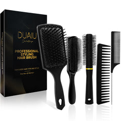 DUAIU air-cushion paddle brush detangles gently, adds shine, and reduces frizz.