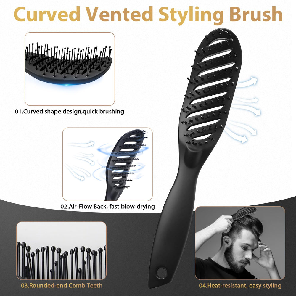 duaiu quiff roller brush shown for volumizing blow-dry and sleek finishes.