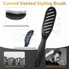 duaiu quiff roller brush shown for volumizing blow-dry and sleek finishes.