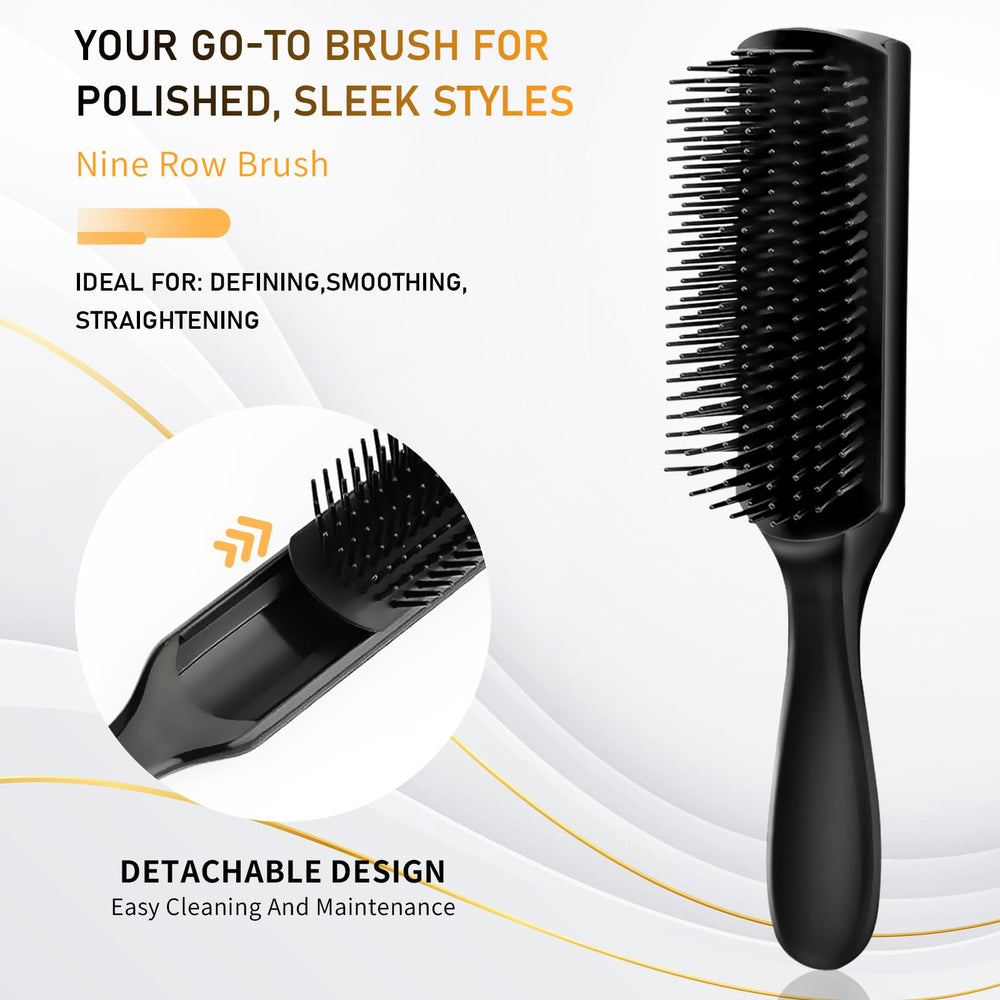 DUAIU round quiff brush creates smooth, voluminous curls with control.