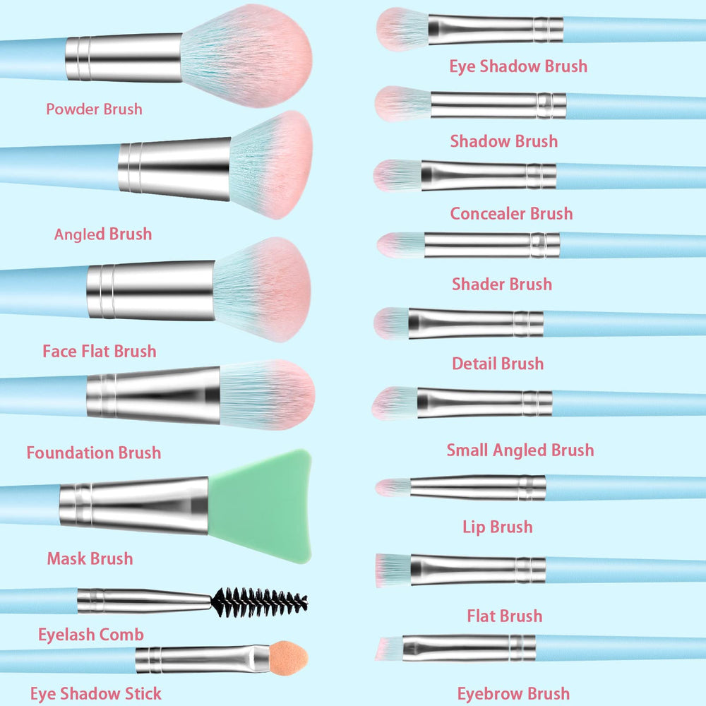 DUAIU silicone face mask brush blue keeps hands clean while applying clay or cream masks.