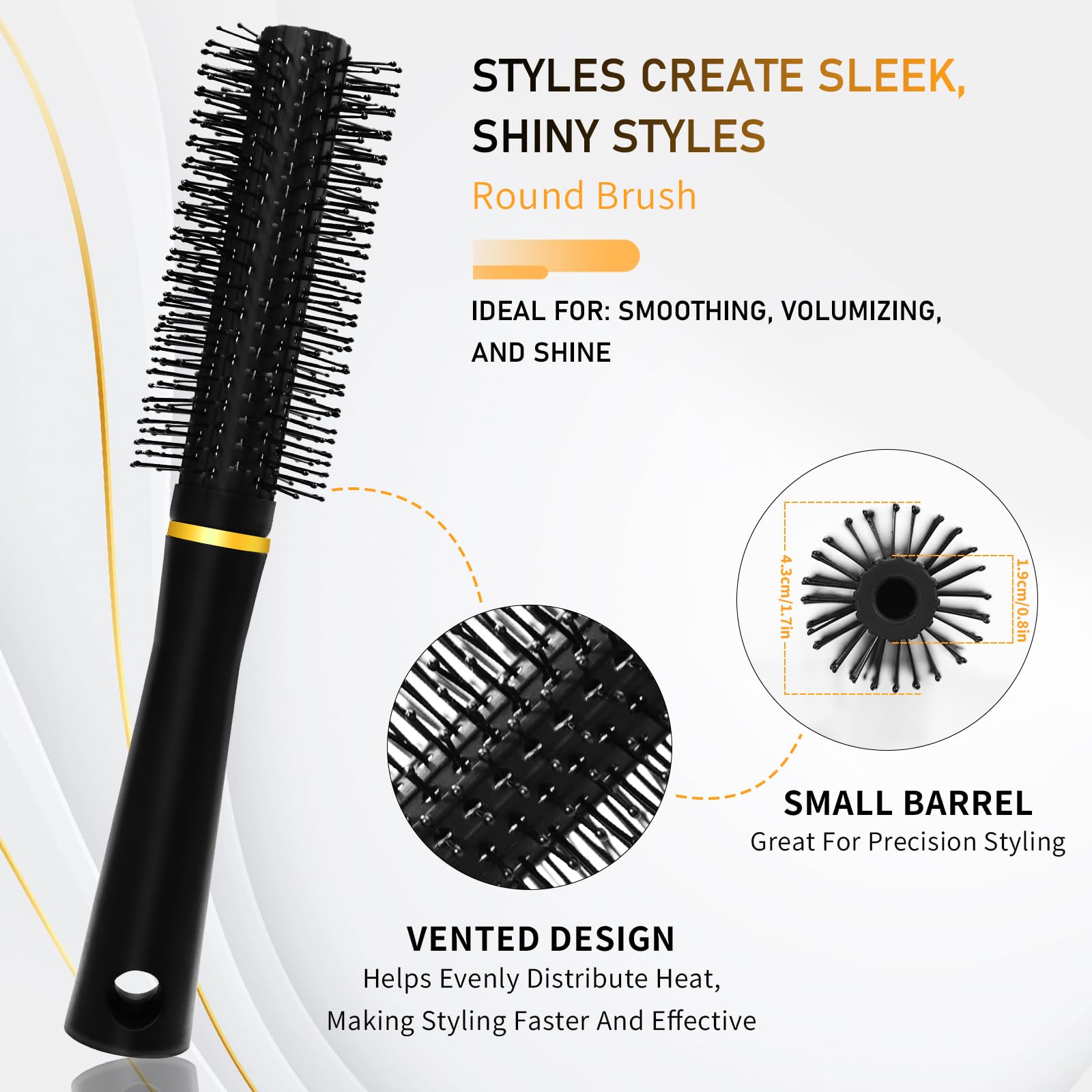 DUAIU wide-tooth comb detangles gently without pulling, saving time.