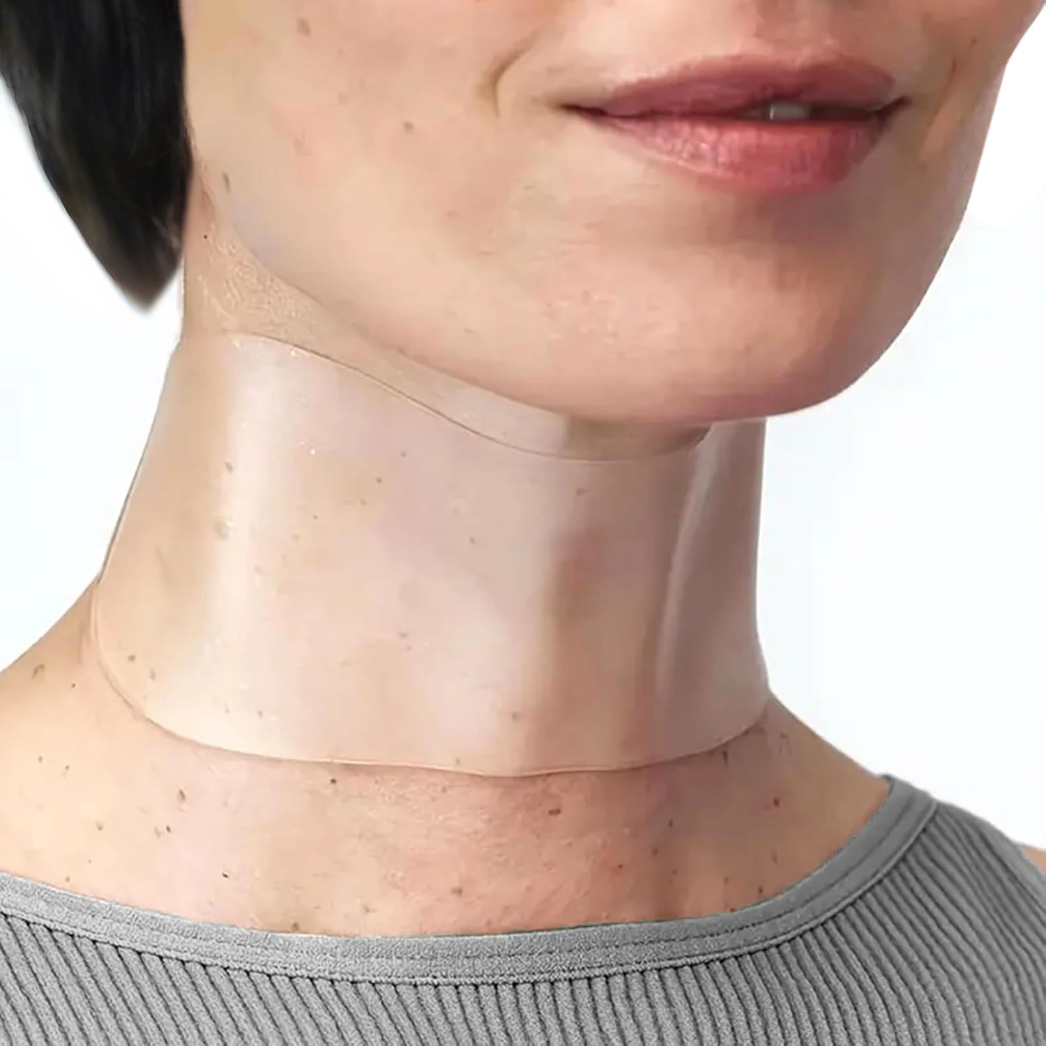 DubPirt 5-pcs silicone neck patches pack for ongoing anti-wrinkle care.