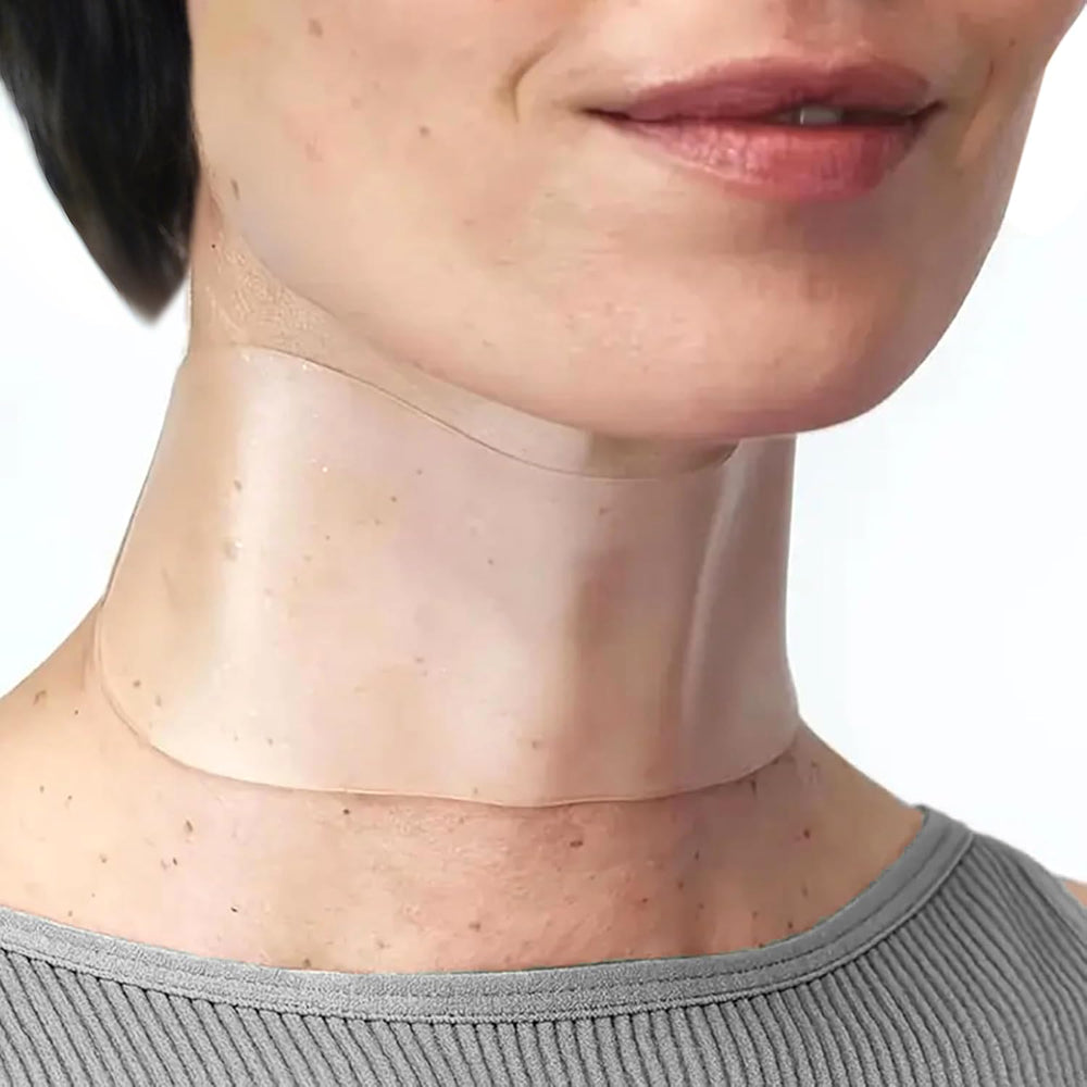 DubPirt 5-pcs silicone neck patches pack for ongoing anti-wrinkle care.