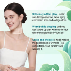DubPirt neck wrinkle patches closeup showing hypoallergenic silicone comfort.